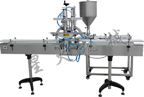 雙頭直線（xiàn）型醬料灌裝機